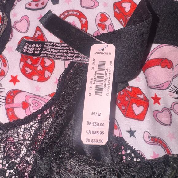 Victoria's Secret Size Medium sexy cutout lingerie black NWT - Picture 4 of 12